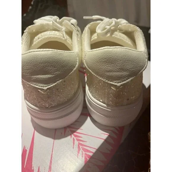 nwt hey girl by corkys white sparkling tennis shoe in box - Picture 6 of 10